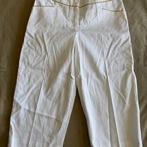 New! Isaac Mizrahi Target White Cropped Dress Pants Size 2